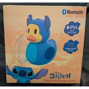 Disney Stitch Shower Duck wireless Bluetooth speaker‎ new. NIB